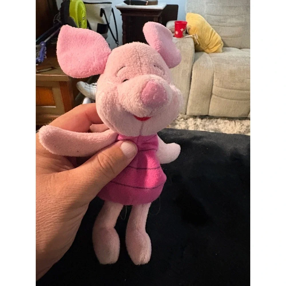 Disney Piglet Plush Winnie the Pooh Mattel Arcotoys Pink Stuffed Animal Toy
